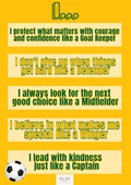 Soccer Affirmation Print for Kids - Australia