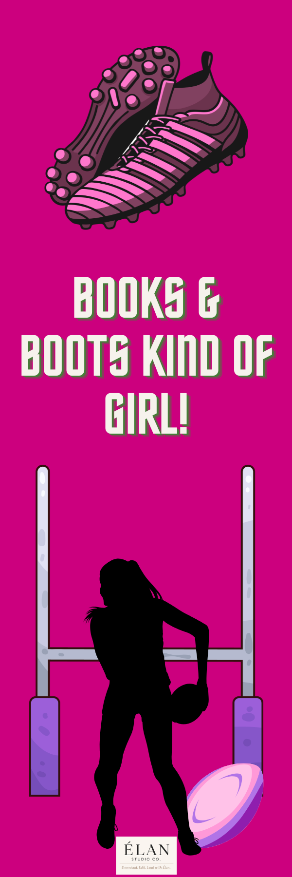 Books & Boots Kind of Girl! Bookmark