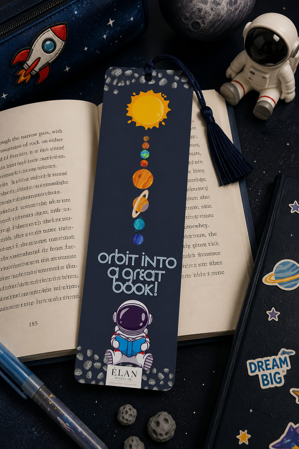 Orbit Into a Great Book! Bookmark