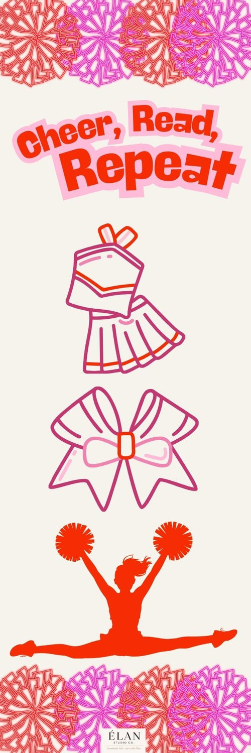 Cheer, Read, Repeat Printable Bookmark