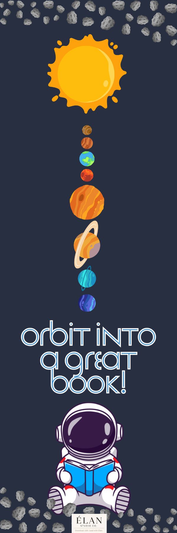 Orbit Into a Great Book! Bookmark