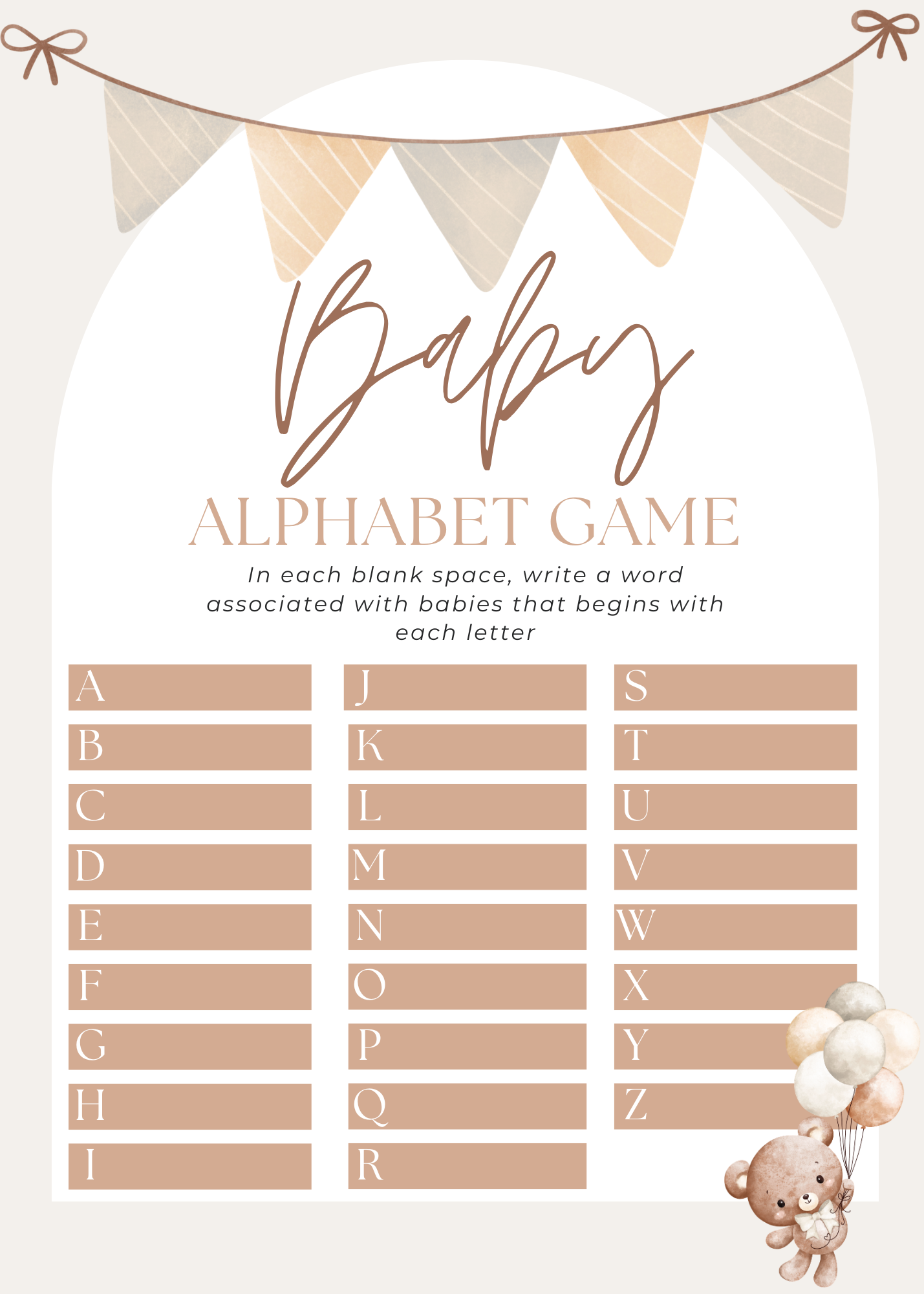 We Can Bearly Wait Baby Shower Bundle