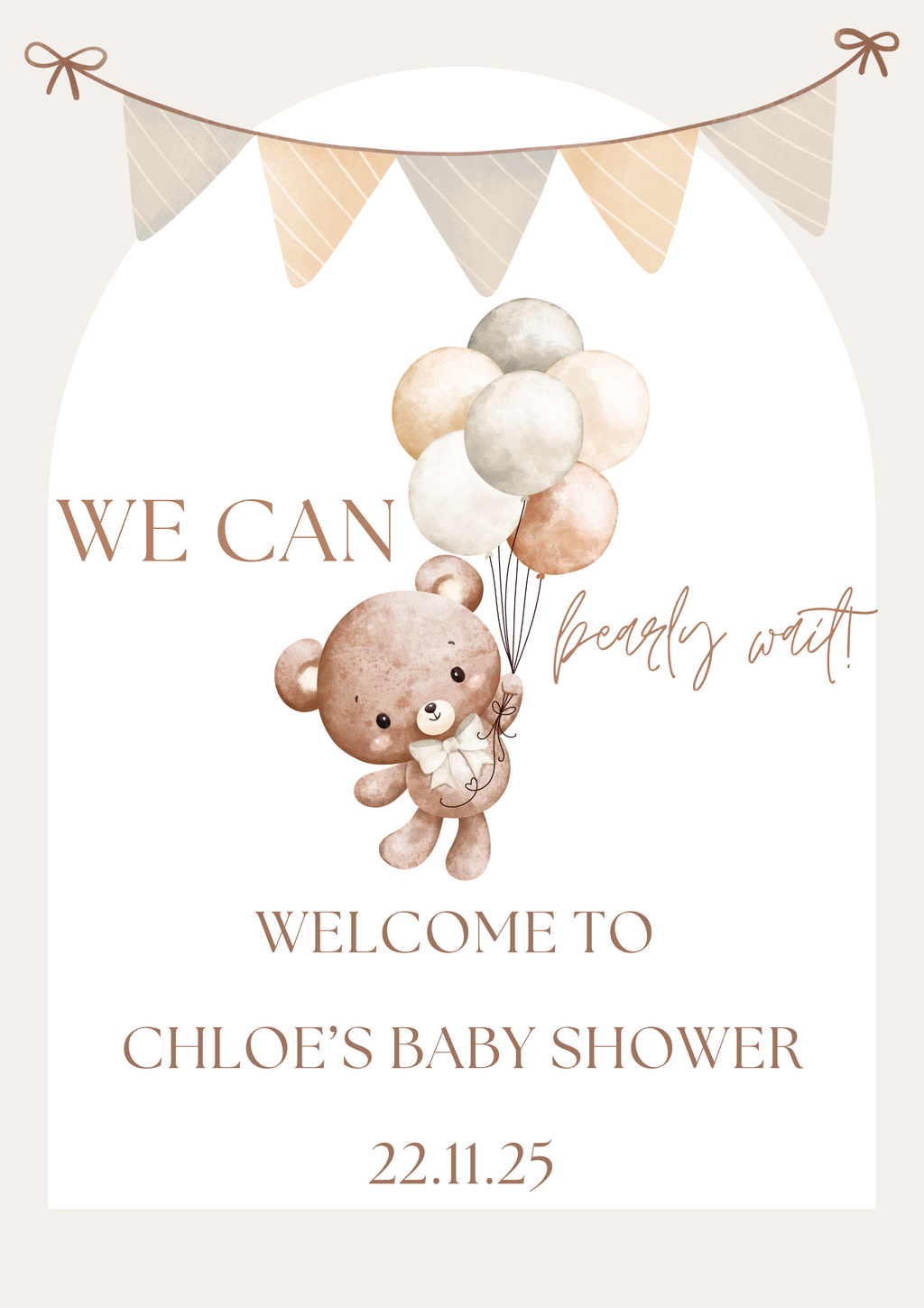 We Can Bearly Wait Baby Shower Bundle